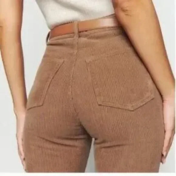Reformation Cynthia High-Rise Straight Long Corduroy Pants - Picture 4 of 6